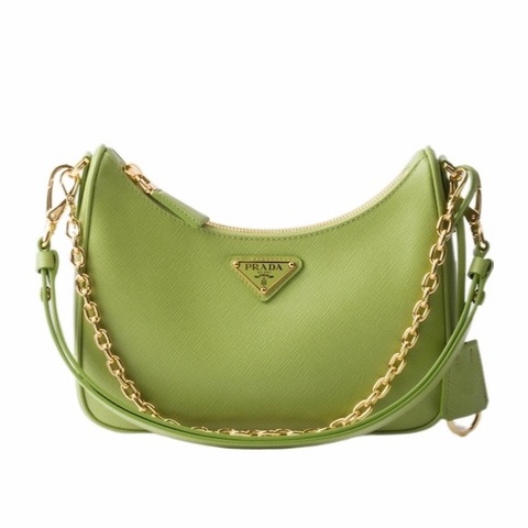 Prada 女士 Re-Edition Saffiano 迷你單肩包均碼碼MINI、22cm*6cm*18cm