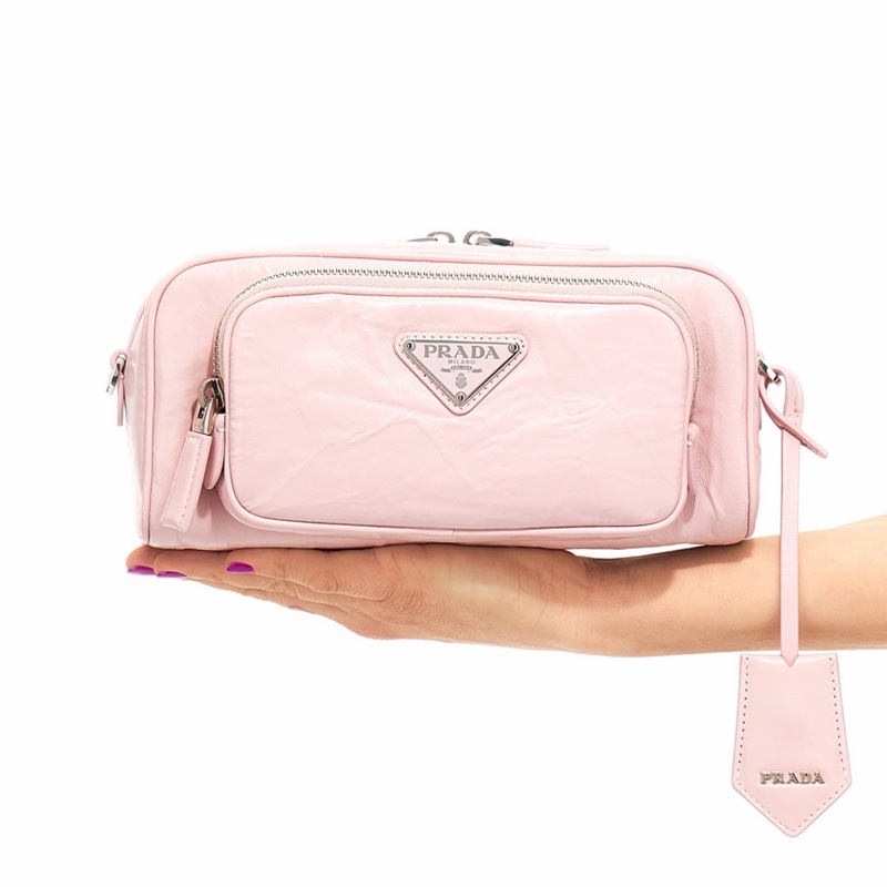 Prada 女士 徽標拉鍊斜挎包均碼碼22cm*11cm*8cm-2