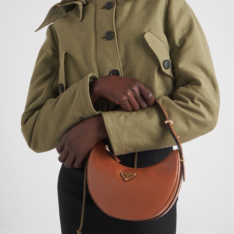 Prada 女士 Arqué徽標單肩包均碼碼22.5cm*6cm*18.5cm-5