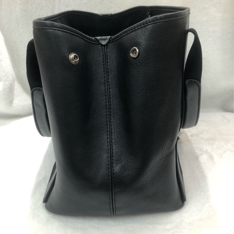 Balenciaga 黑色皮革拼布 Tote XC179-3