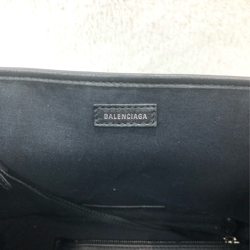 Balenciaga 黑色皮革拼布 Tote XC179-4