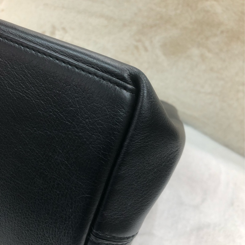 Balenciaga 黑色皮革拼布 Tote XC179-12