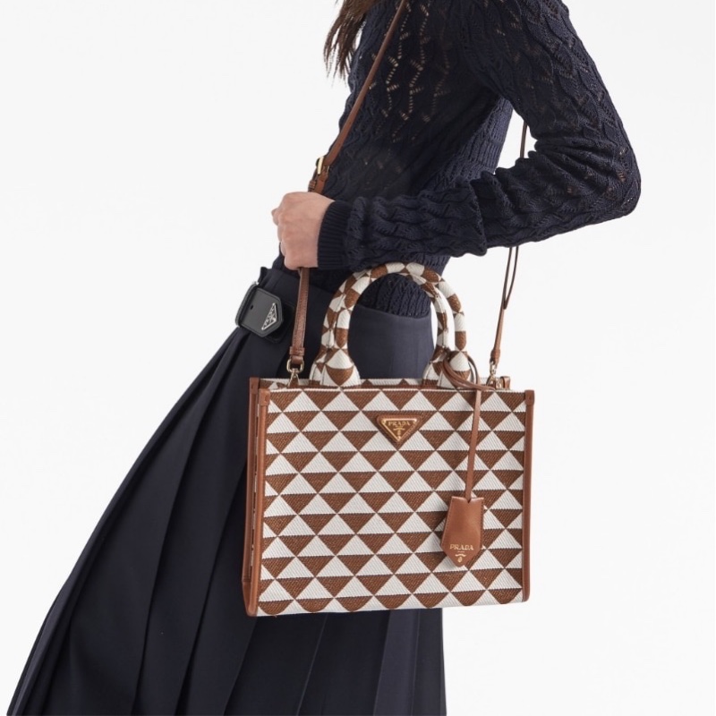 Prada 女士 徽標手提包均碼碼28cm*10cm*22cm-2
