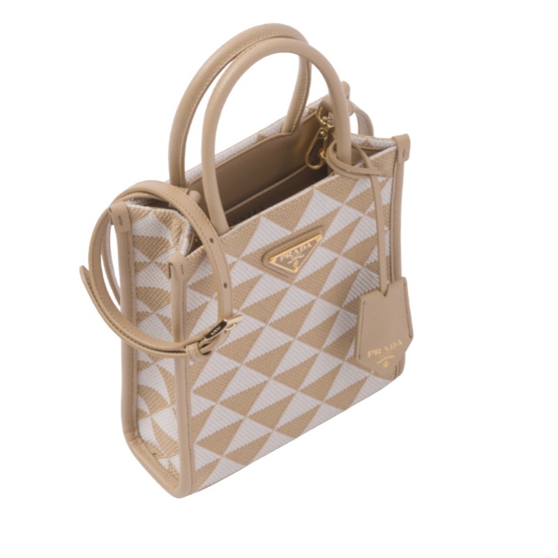 Prada 女士 迷你Symbole提花單肩包均碼碼MINI、17cm*6cm*19cm-2