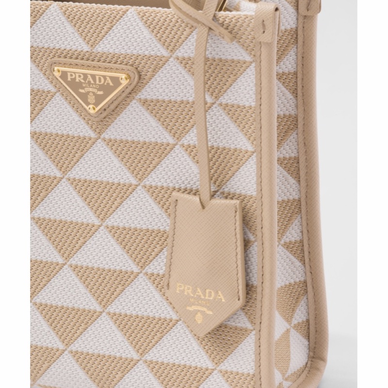 Prada 女士 迷你Symbole提花單肩包均碼碼MINI、17cm*6cm*19cm-3