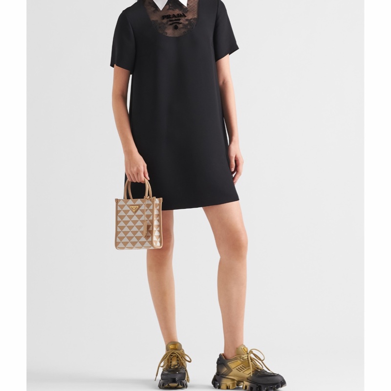 Prada 女士 迷你Symbole提花單肩包均碼碼MINI、17cm*6cm*19cm-8