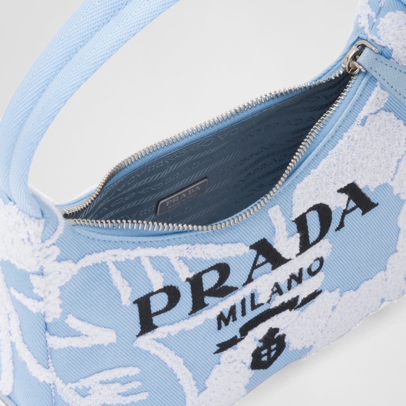 Prada 女士 徽標拉鍊手提包均碼碼22X6X17CM-4