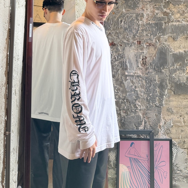 Chrome Hearts Collar Script 梵文 長袖-11