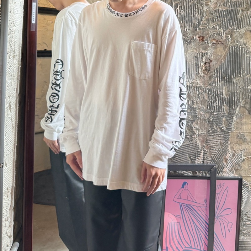 Chrome Hearts Collar Script 梵文 長袖-12