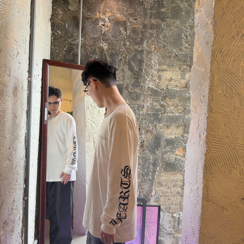 Chrome Hearts Collar Script 梵文 長袖-13