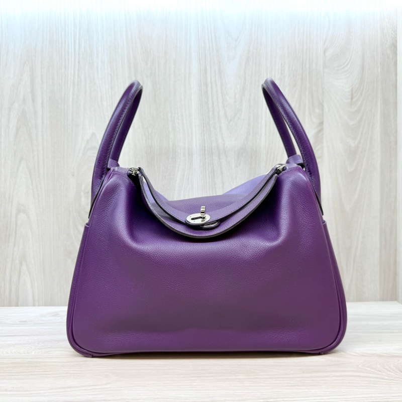 Hermes海葵紫EVERCOLOR 皮Lindy30-1