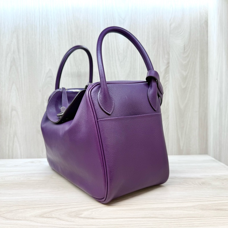 Hermes海葵紫EVERCOLOR 皮Lindy30-3
