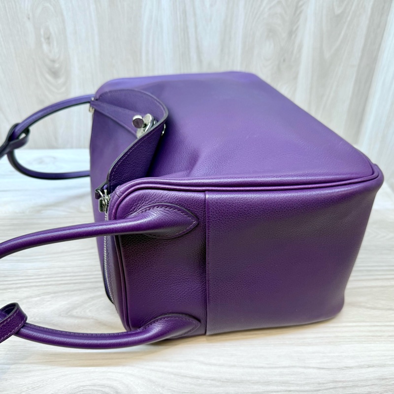 Hermes海葵紫EVERCOLOR 皮Lindy30-19