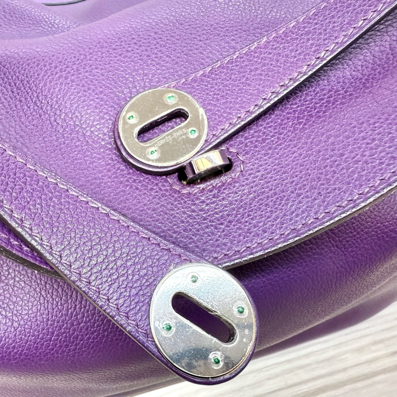 Hermes海葵紫EVERCOLOR 皮Lindy30-25