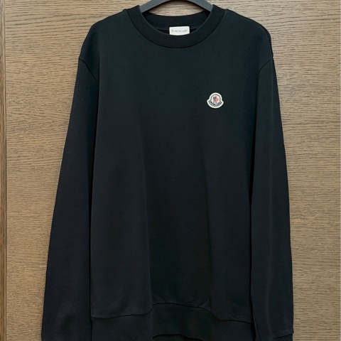 Moncler圓領黑色衛衣 M