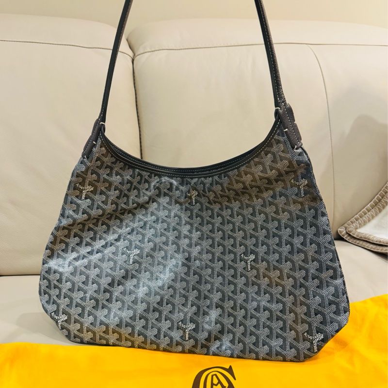 Goyard hobo bag 肩背包/灰色款/99閒置新美品-0
