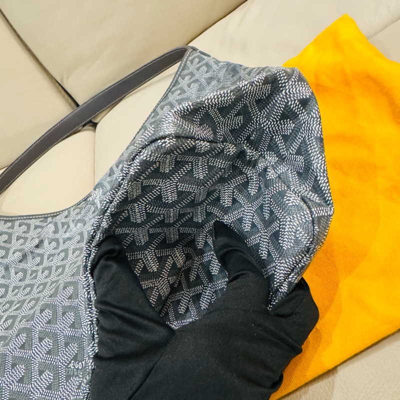 Goyard hobo bag 肩背包/灰色款/99閒置新美品-3