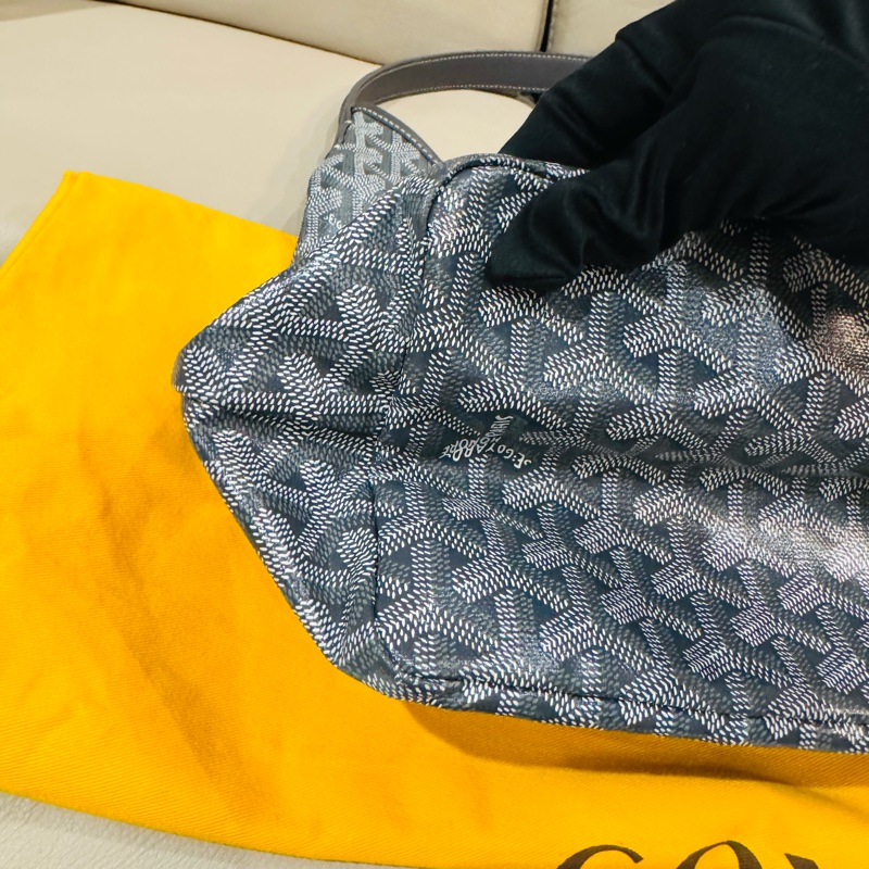 Goyard hobo bag 肩背包/灰色款/99閒置新美品-4