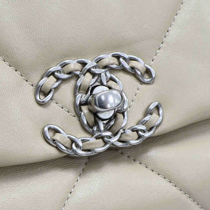 膚色 羊皮 19 口蓋 鍊帶 肩背包 AS1160【CHANEL 香奈兒】 AS1160-15