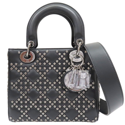 黑色 羊皮 Lady Dior (Lucky Star) 肩背包【Dior 迪奧】