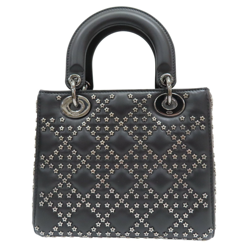 黑色 羊皮 Lady Dior (Lucky Star) 肩背包【Dior 迪奧】-1