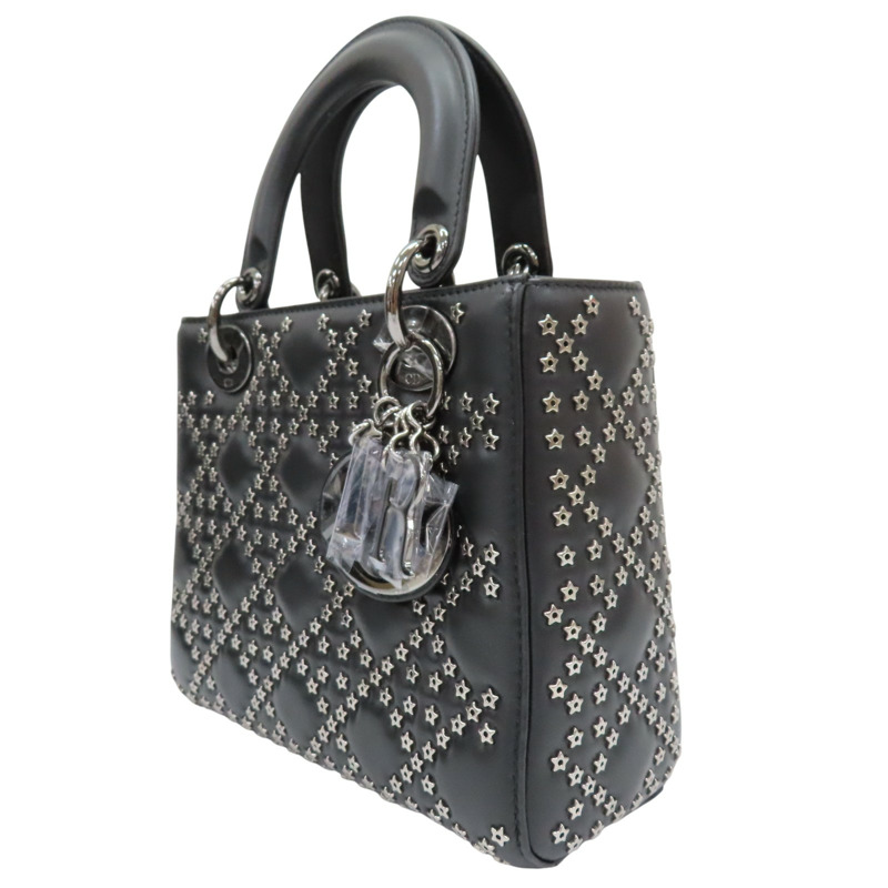 黑色 羊皮 Lady Dior (Lucky Star) 肩背包【Dior 迪奧】-2