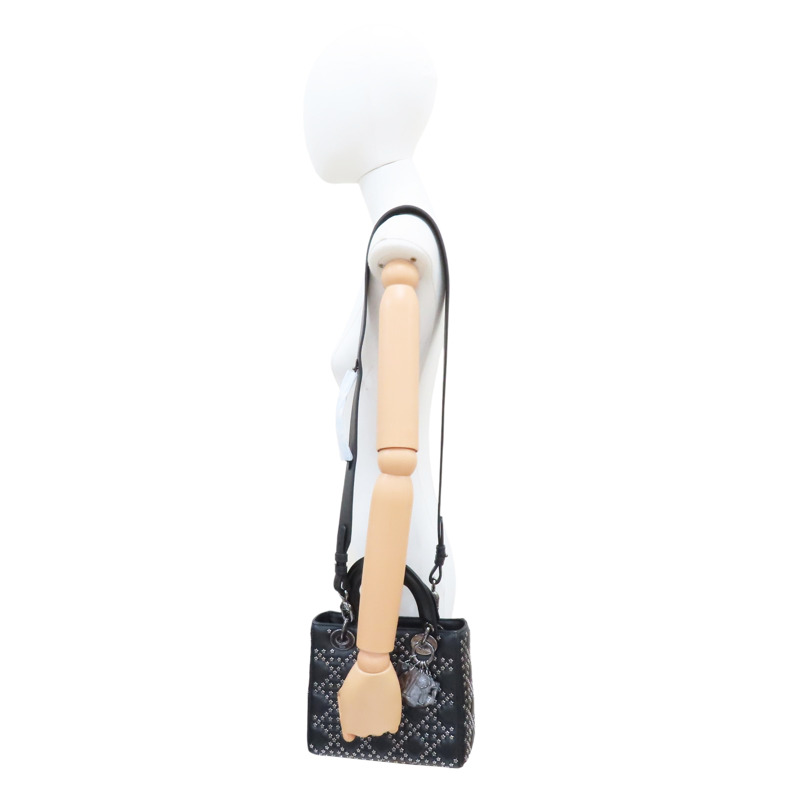 黑色 羊皮 Lady Dior (Lucky Star) 肩背包【Dior 迪奧】-7