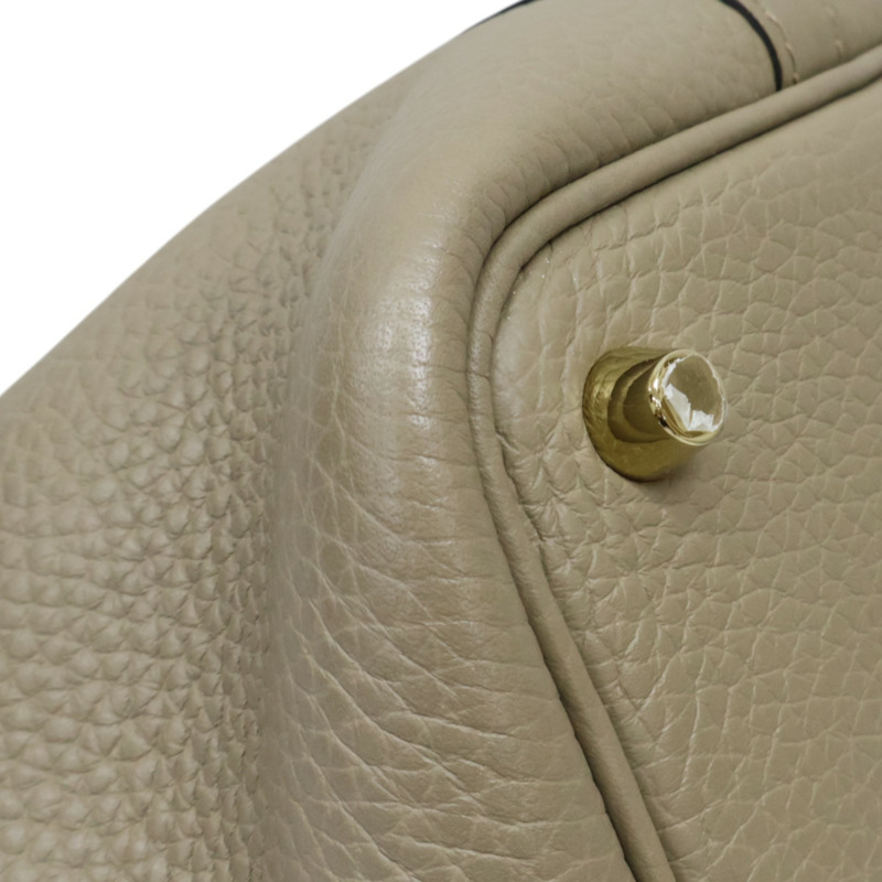 風衣灰 Taurillon 牛皮 Picotin Lock 18 手提包 B刻 金扣【HERMES 愛馬仕】 H056289CK-7