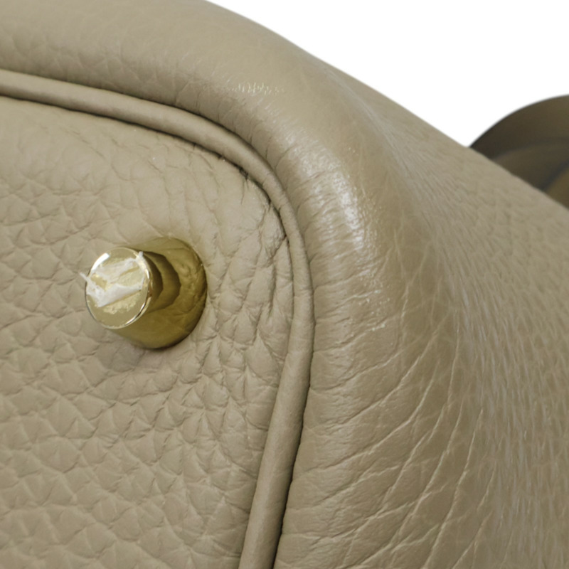 風衣灰 Taurillon 牛皮 Picotin Lock 18 手提包 B刻 金扣【HERMES 愛馬仕】 H056289CK-8