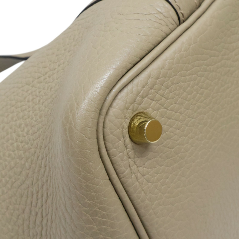 風衣灰 Taurillon 牛皮 Picotin Lock 18 手提包 B刻 金扣【HERMES 愛馬仕】 H056289CK-9