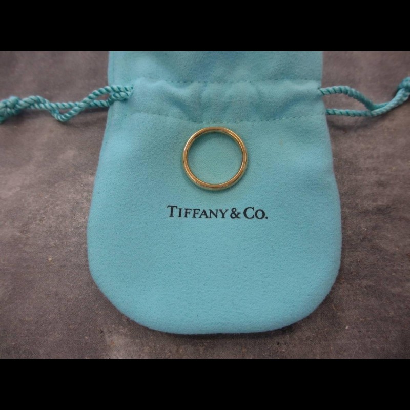 TIFFANY & Co. Elsa Peretti 系列 18K金 750 天然鑽石戒指 鑽戒-2