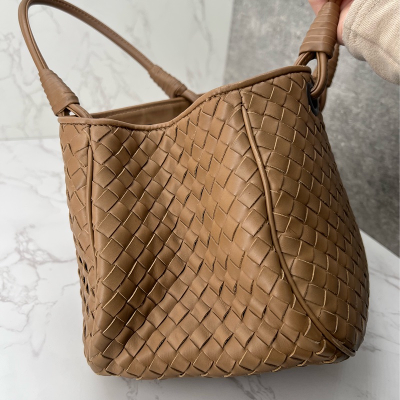 💗香緹國際精品💗 836 BV 🤎 手提編織包 奶茶色 🤎-16