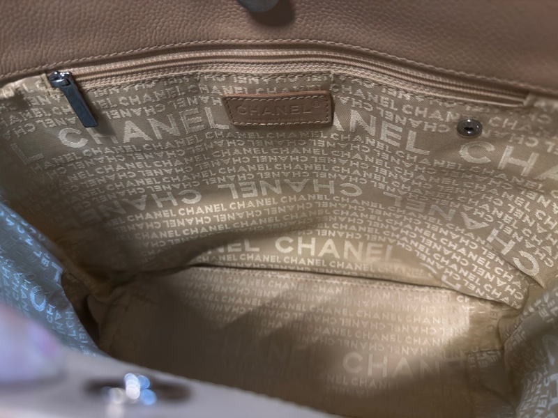 CHANEL Chocolate Bar Caviar Tote 香奈兒 巧克力方格 魚子醬 托特包-6