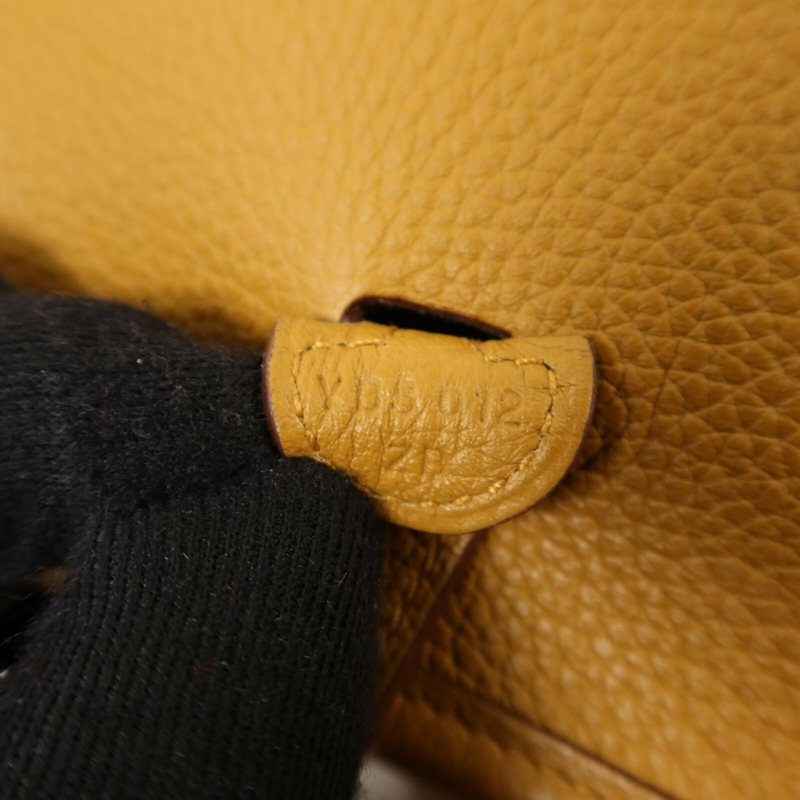 HERMES Maurice皮革Evelyne TPM金扣肩背袋Sesame/Lime-6