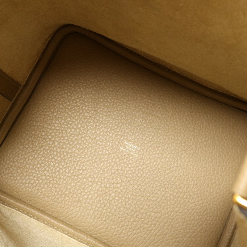 HERMES Clemence皮革Picotin MM金扣手挽袋Trench-4