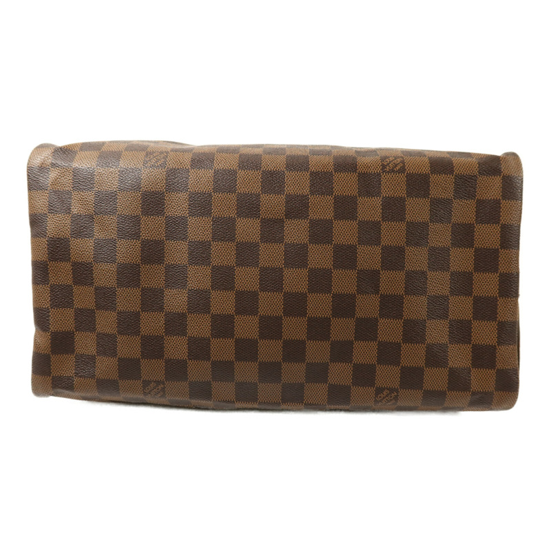 LOUIS VUITTON Damier Speedy Bandouliere 35金扣手挽肩背兩用袋-3