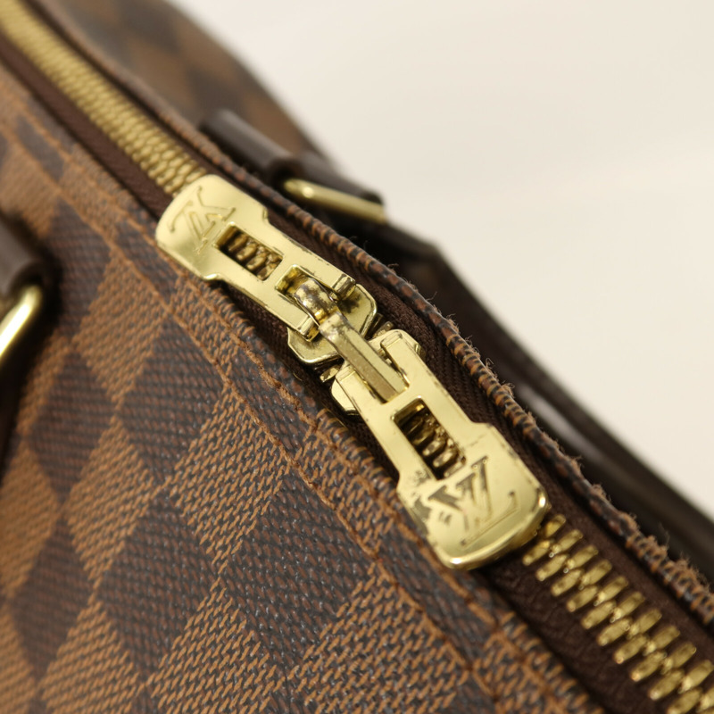 LOUIS VUITTON Damier Speedy Bandouliere 35金扣手挽肩背兩用袋-9