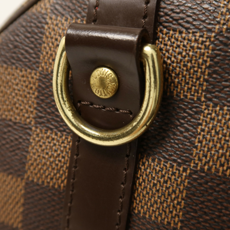 LOUIS VUITTON Damier Speedy Bandouliere 35金扣手挽肩背兩用袋-10