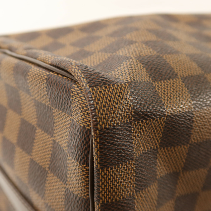 LOUIS VUITTON Damier Speedy Bandouliere 35金扣手挽肩背兩用袋-11