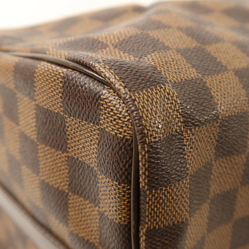 LOUIS VUITTON Damier Speedy Bandouliere 35金扣手挽肩背兩用袋-13