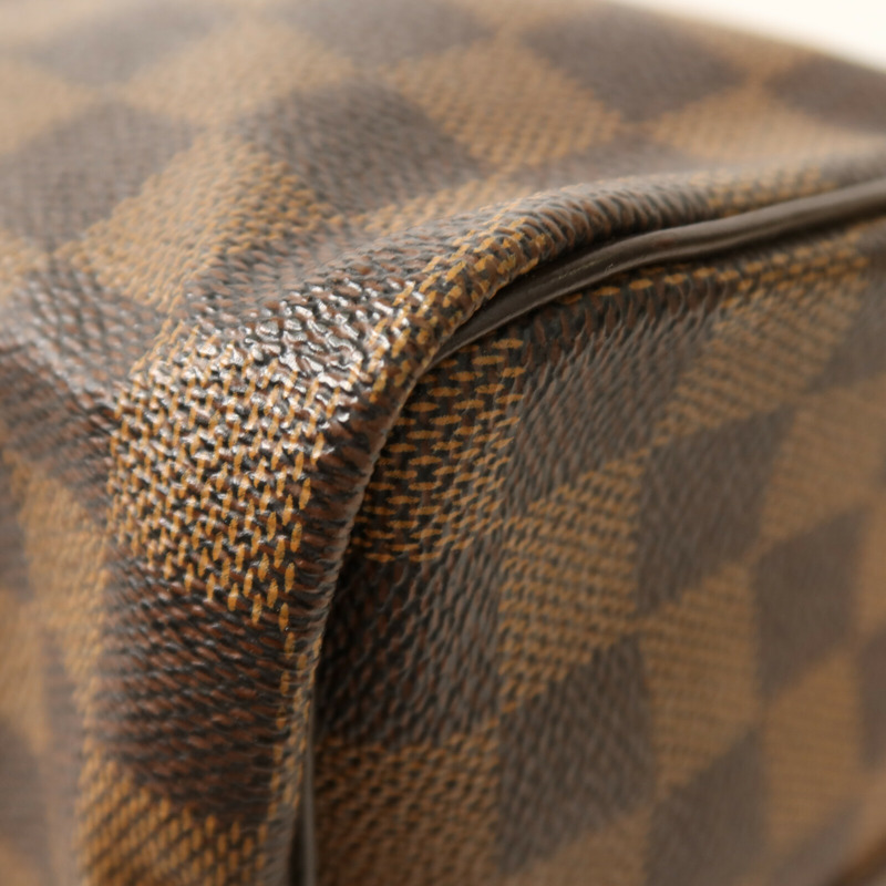LOUIS VUITTON Damier Speedy Bandouliere 35金扣手挽肩背兩用袋-14