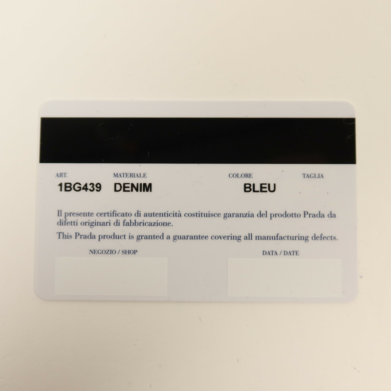 PRADA 牛仔布2 Way Shoulder金扣手挽肩背兩用袋-8