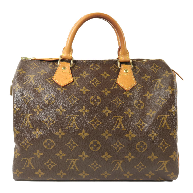 LOUIS VUITTON Monogram Speedy 30金扣手挽袋-1