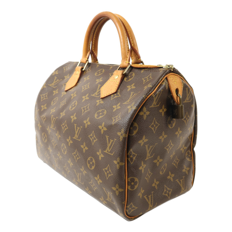 LOUIS VUITTON Monogram Speedy 30金扣手挽袋-2