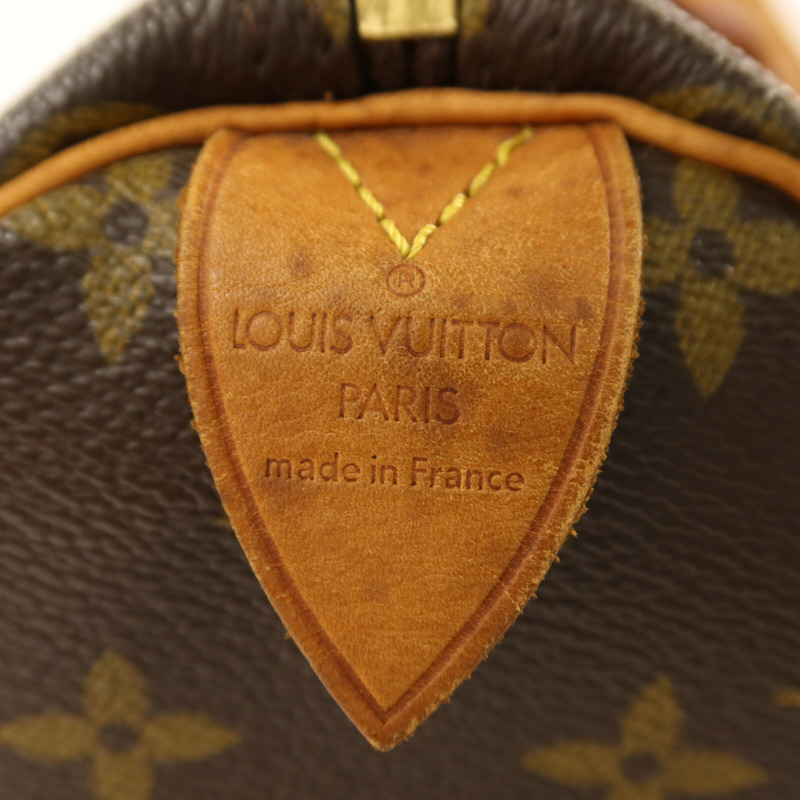 LOUIS VUITTON Monogram Speedy 30金扣手挽袋-5