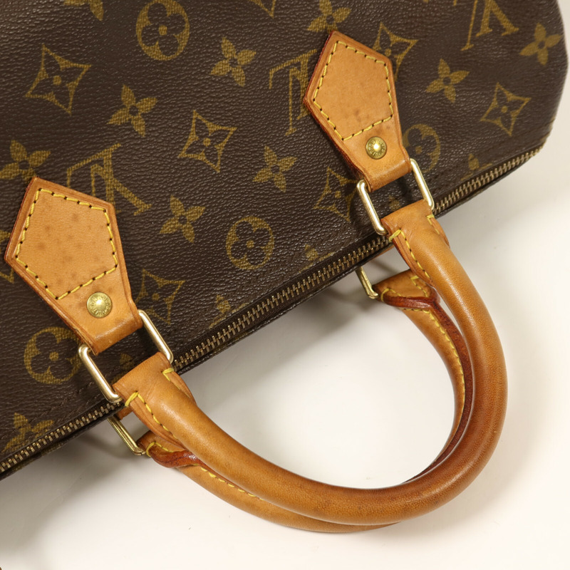 LOUIS VUITTON Monogram Speedy 30金扣手挽袋-7