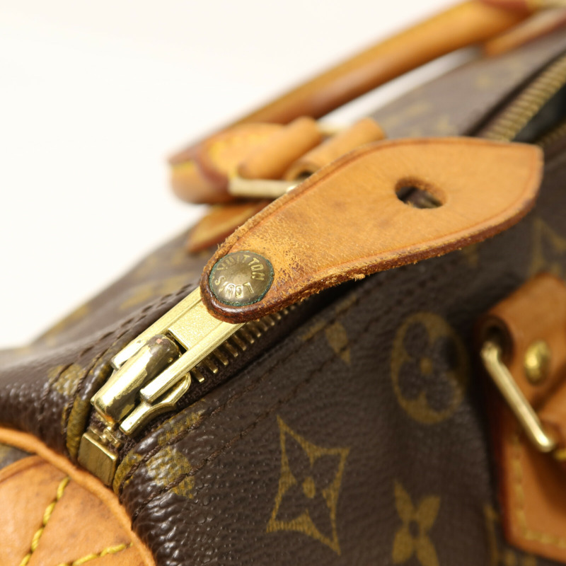 LOUIS VUITTON Monogram Speedy 30金扣手挽袋-13