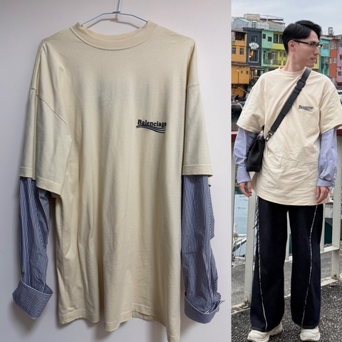 Balenciaga 假兩件長袖上衣