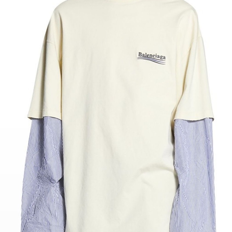 Balenciaga 假兩件長袖上衣-1