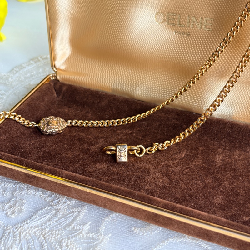 罕有多用途 Celine凱旋門長項鏈 毛衣鏈 腰鏈兩用 附原裝盒子-8